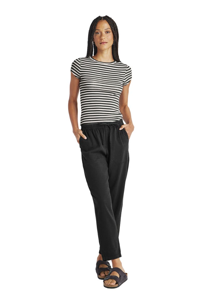 Angie Straight Leg Pants, Alternate, color, BLACK