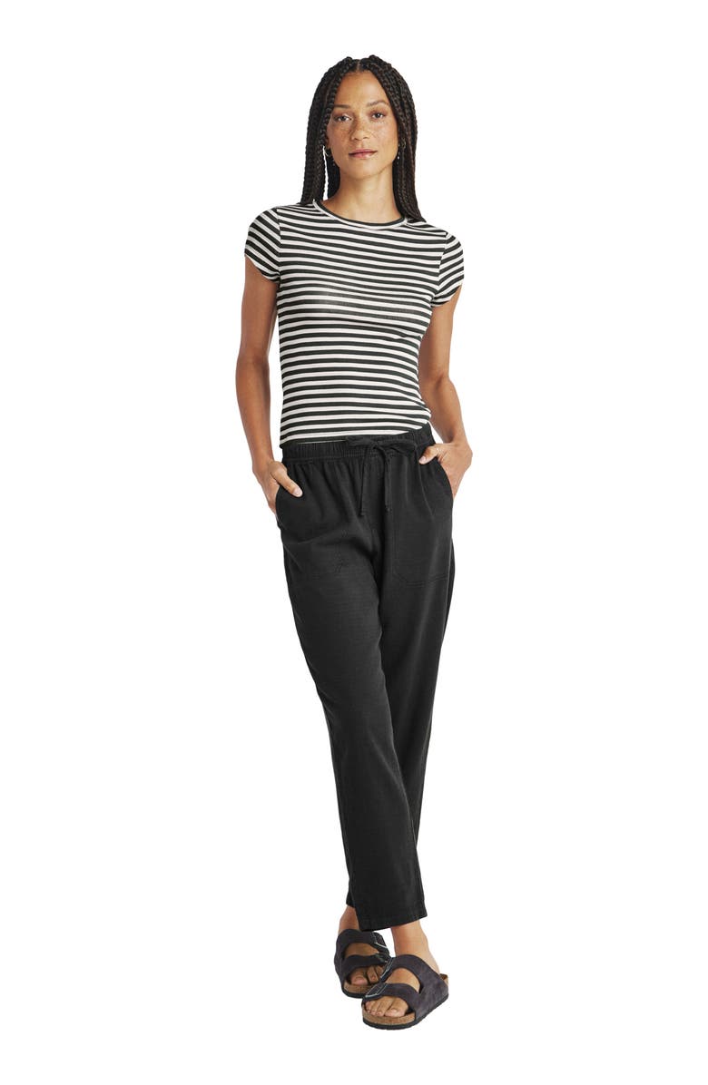 Splendid Angie Straight Leg Pants, Alternate, color, Black