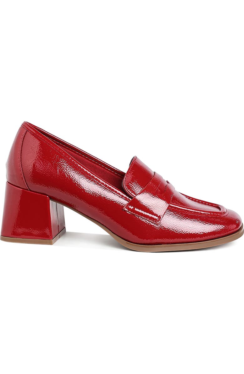 LONDON RAG Umdoni Penny Pump, Alternate, color, Burgundy
