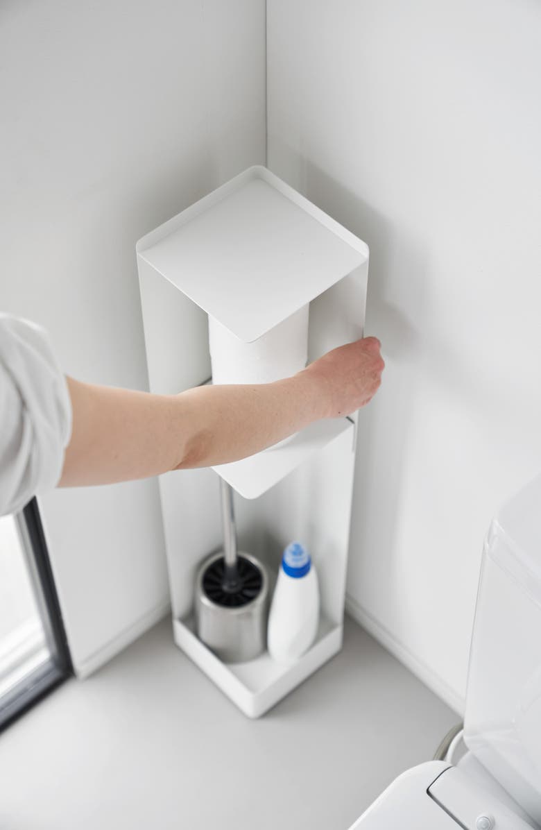 Yamazaki Rolling Bathroom Organizer, Alternate, color, White