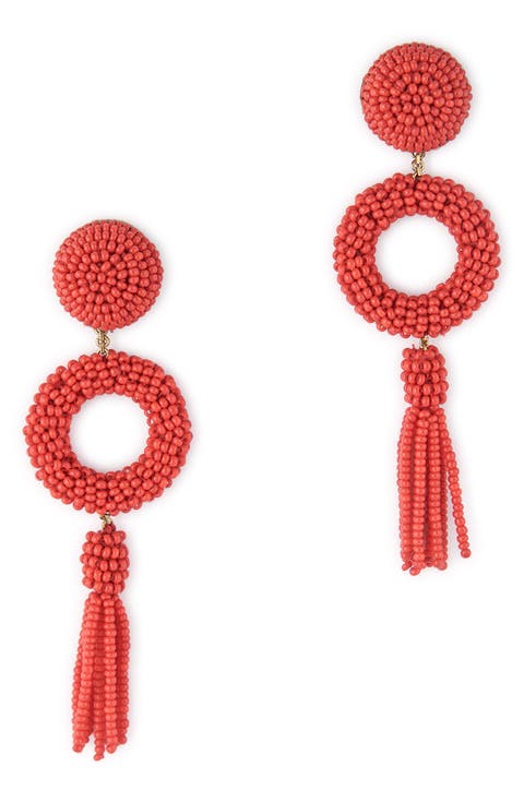 Oliver Beaded Drop Earrings