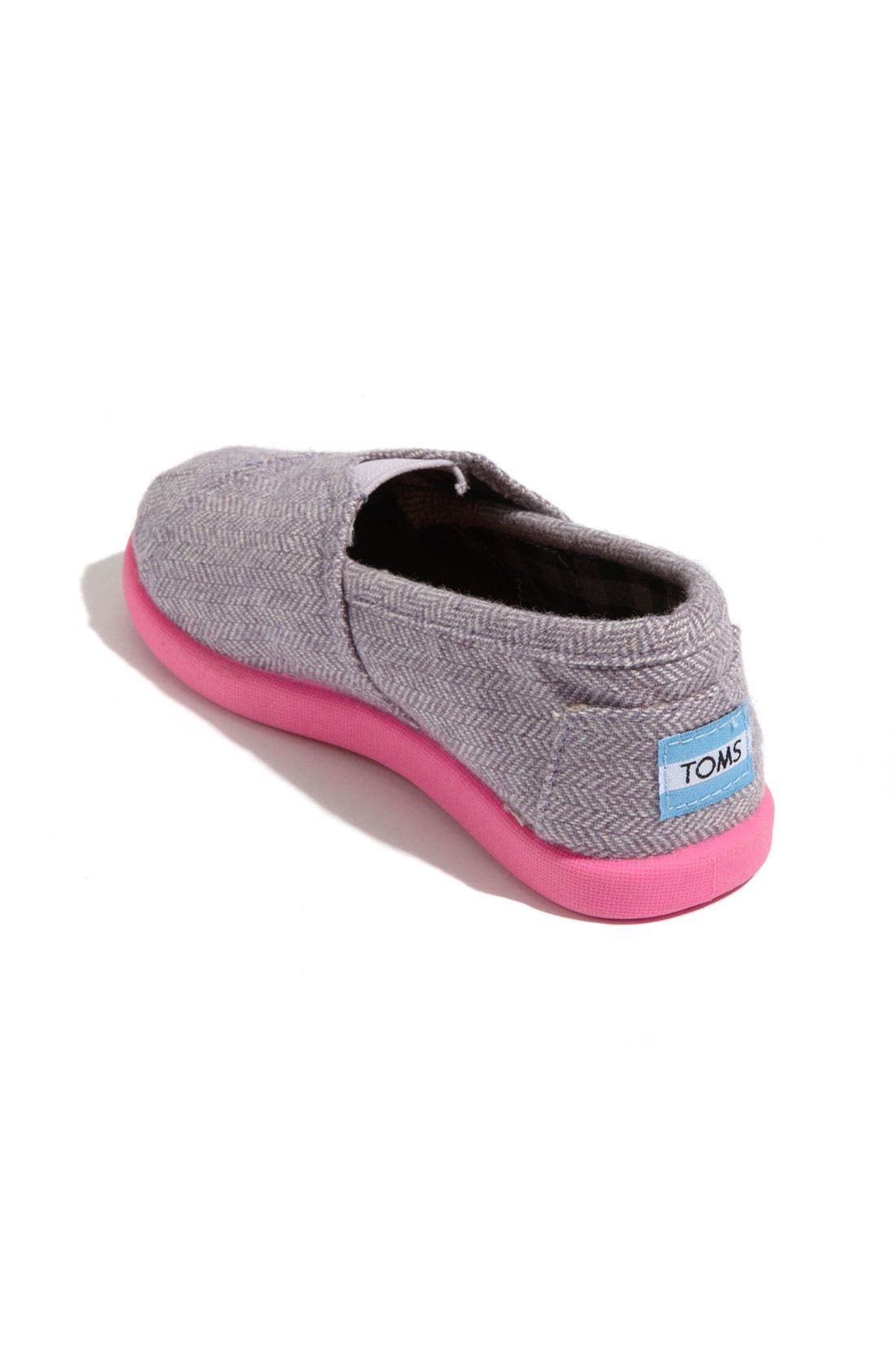 TOMS 'Classic Tiny - Herringbone' Slip-On, Alternate, color, 