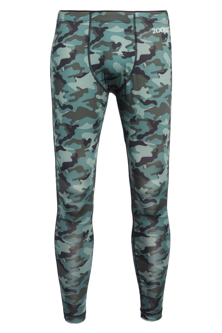 Sliq Performance Leggings, Alternate, color, TRADITIONAL CAMO GREEN