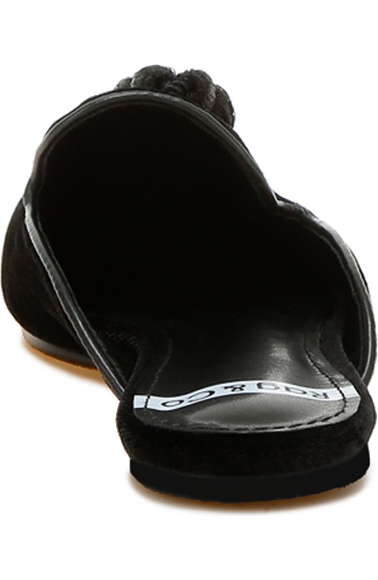 Rag & Co Cardinal Tassel Velvet Mule, Alternate, color, Black
