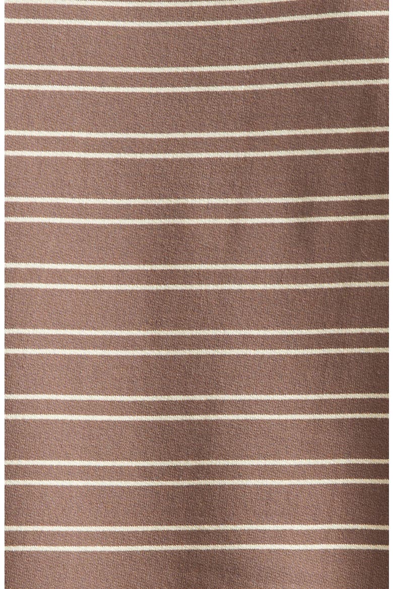 Benny Stripe Long Sleeve Organic Cotton T-Shirt, Alternate, color, BROWN STRIPE