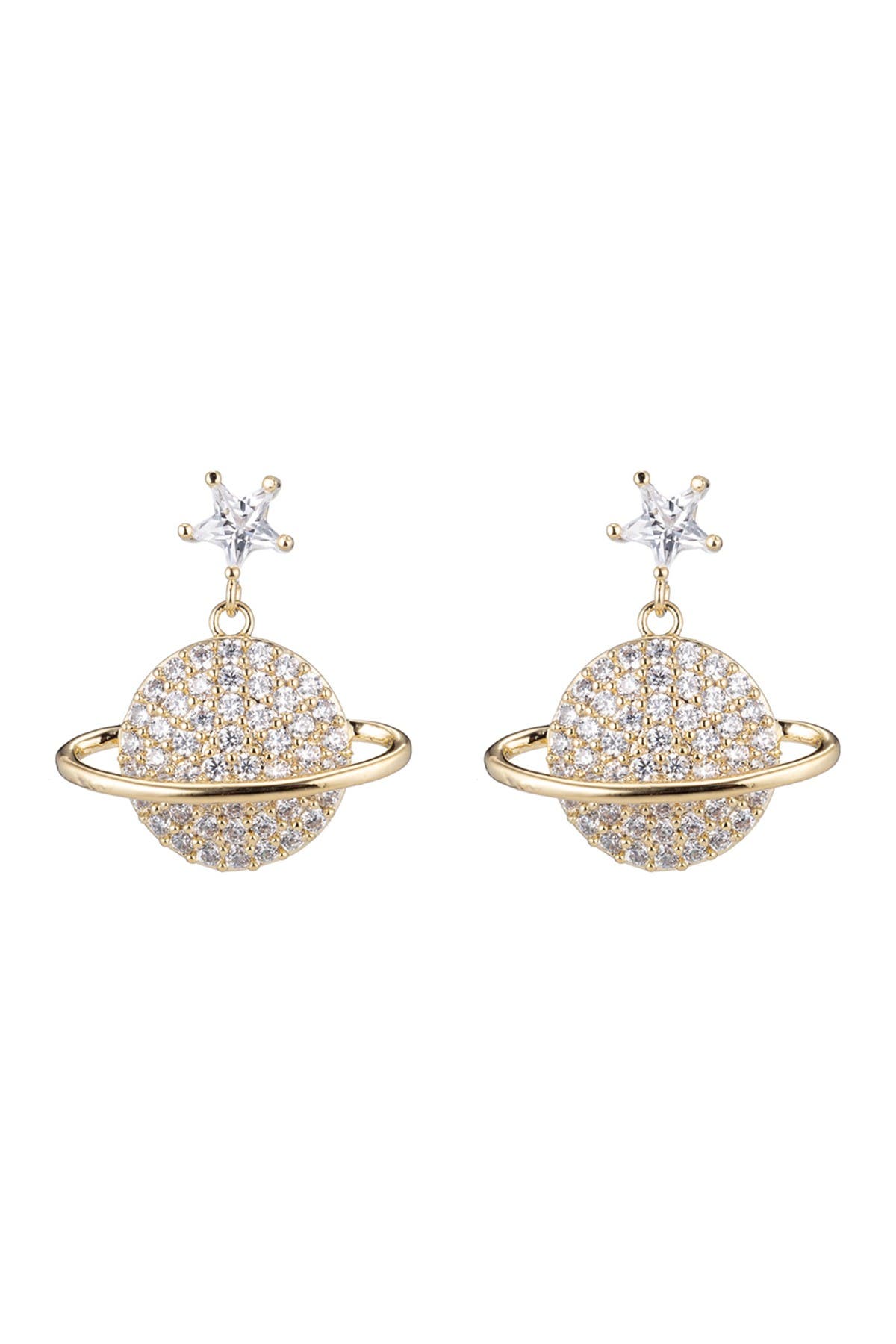 EYE CANDY LOS ANGELES Mars CZ Crystal Drop Earring