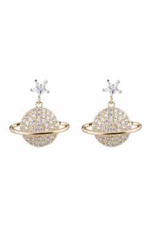 EYE CANDY LOS ANGELES Mars CZ Crystal Drop Earring
