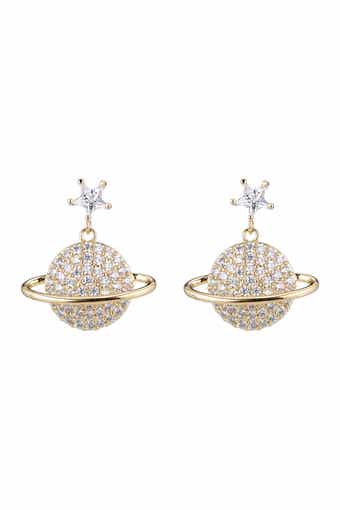EYE CANDY LOS ANGELES Mars CZ Crystal Drop Earring