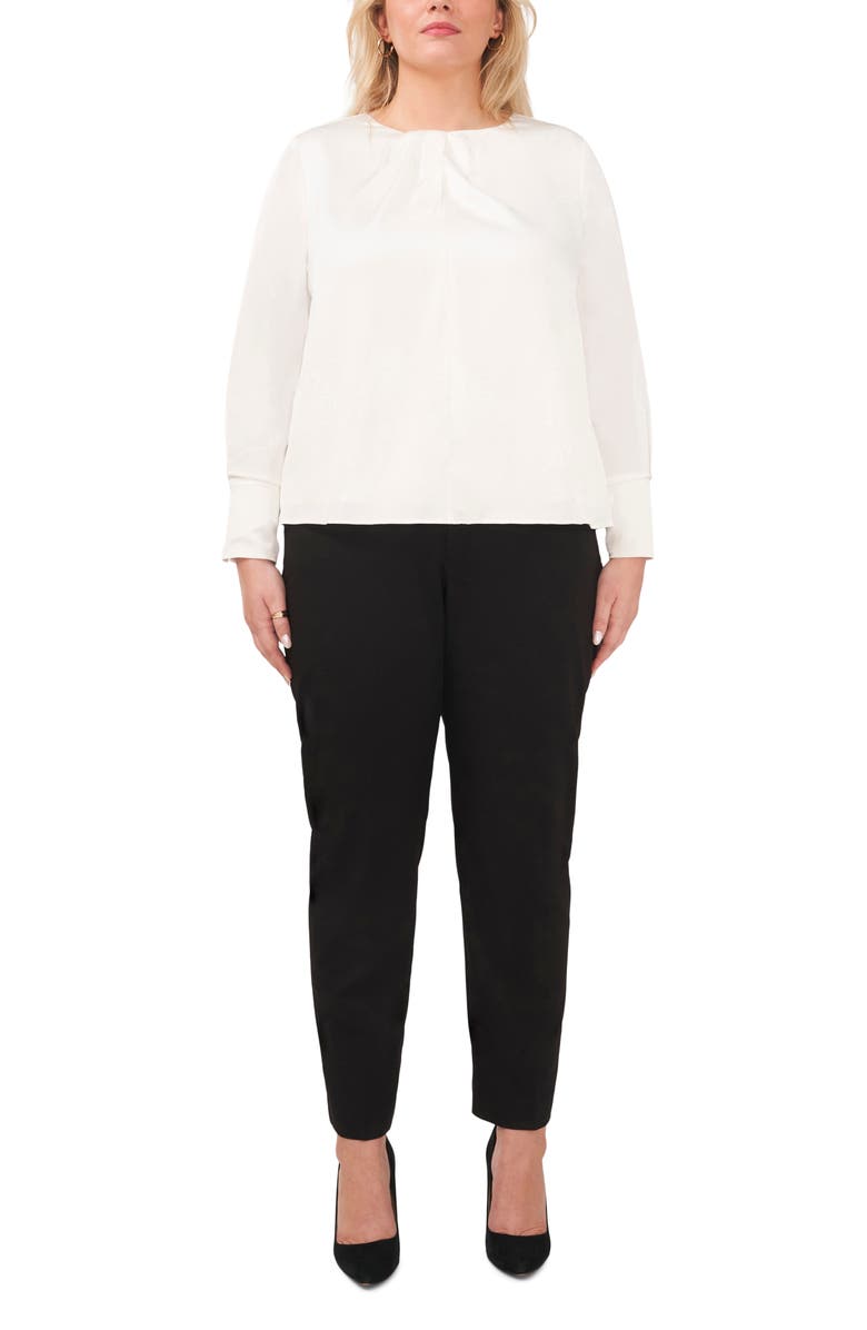 Halogen<sup>®</sup> Long Sleeve Crossover Satin Blouse, Alternate, color, 