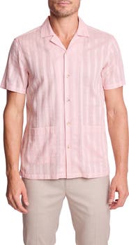 PAISLEY & GRAY Textured Cotton Camp Shirt