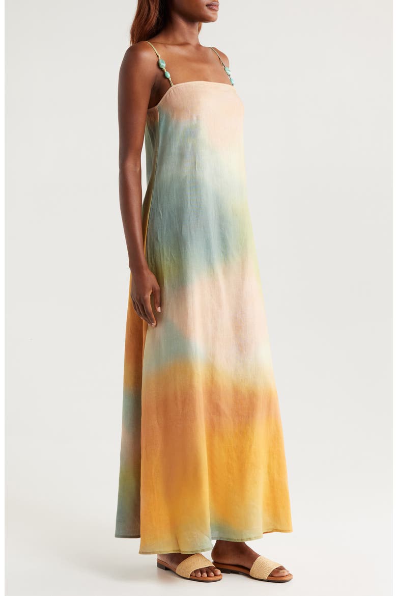 Laura Stretch Cotton Maxi Dress, Alternate, color, PASTEL CLOUDS