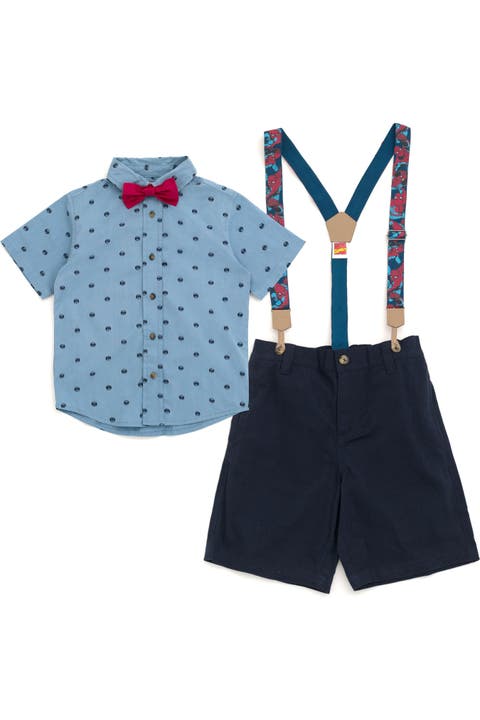 Spider-Man Button-Down Shirt and Pants Set
