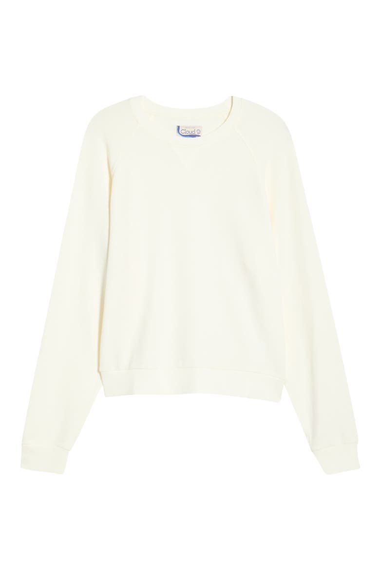 Cloud 9 French Terry Sweatshirt, Alternate, color, ANTIQUE WHITE
