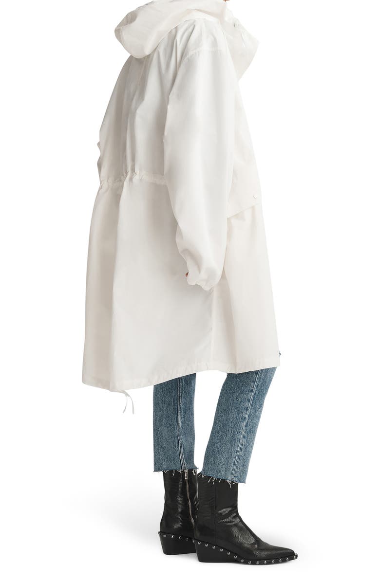 rag & bone Decker Fishtail Hem Hooded Jacket, Alternate, color, 