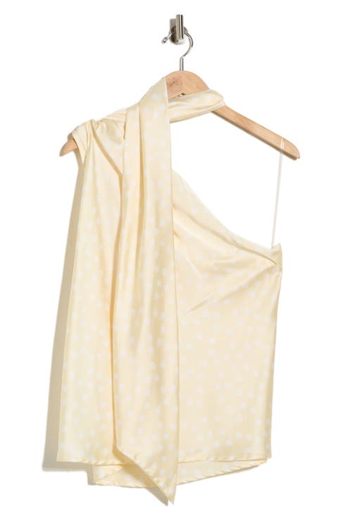 Scarf Neck One-Shoulder Top (Plus)