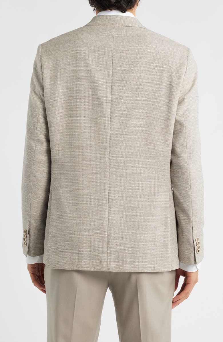 Jack Victor Midland Sand Textured Wool & Silk Sport Coat, Alternate, color, Sand
