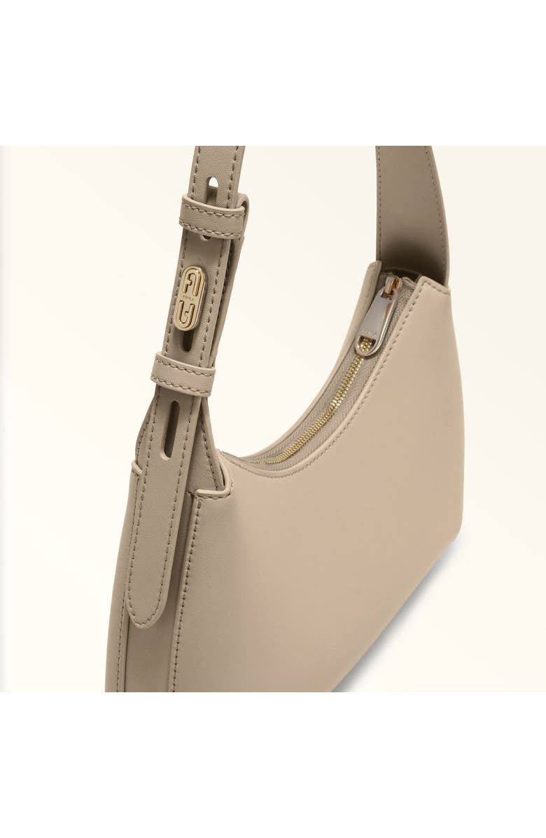 Furla Febe Leather Shoulder Bag, Alternate, color, Taupe