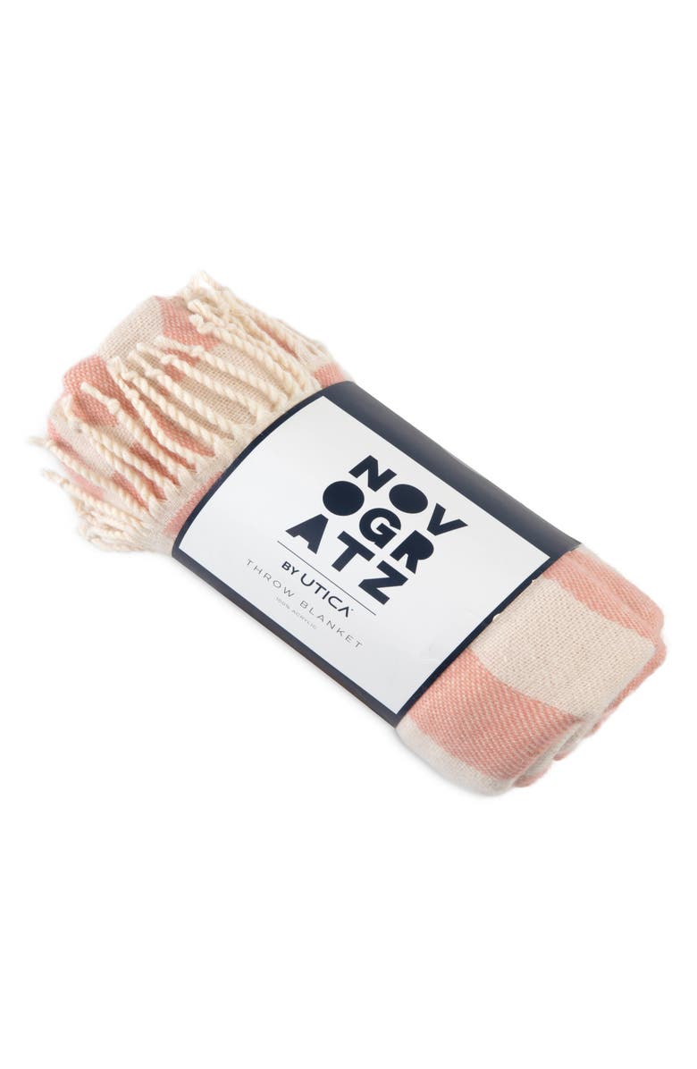 Novogratz Waverly Tile Dusty Rose Throw, Alternate, color, 