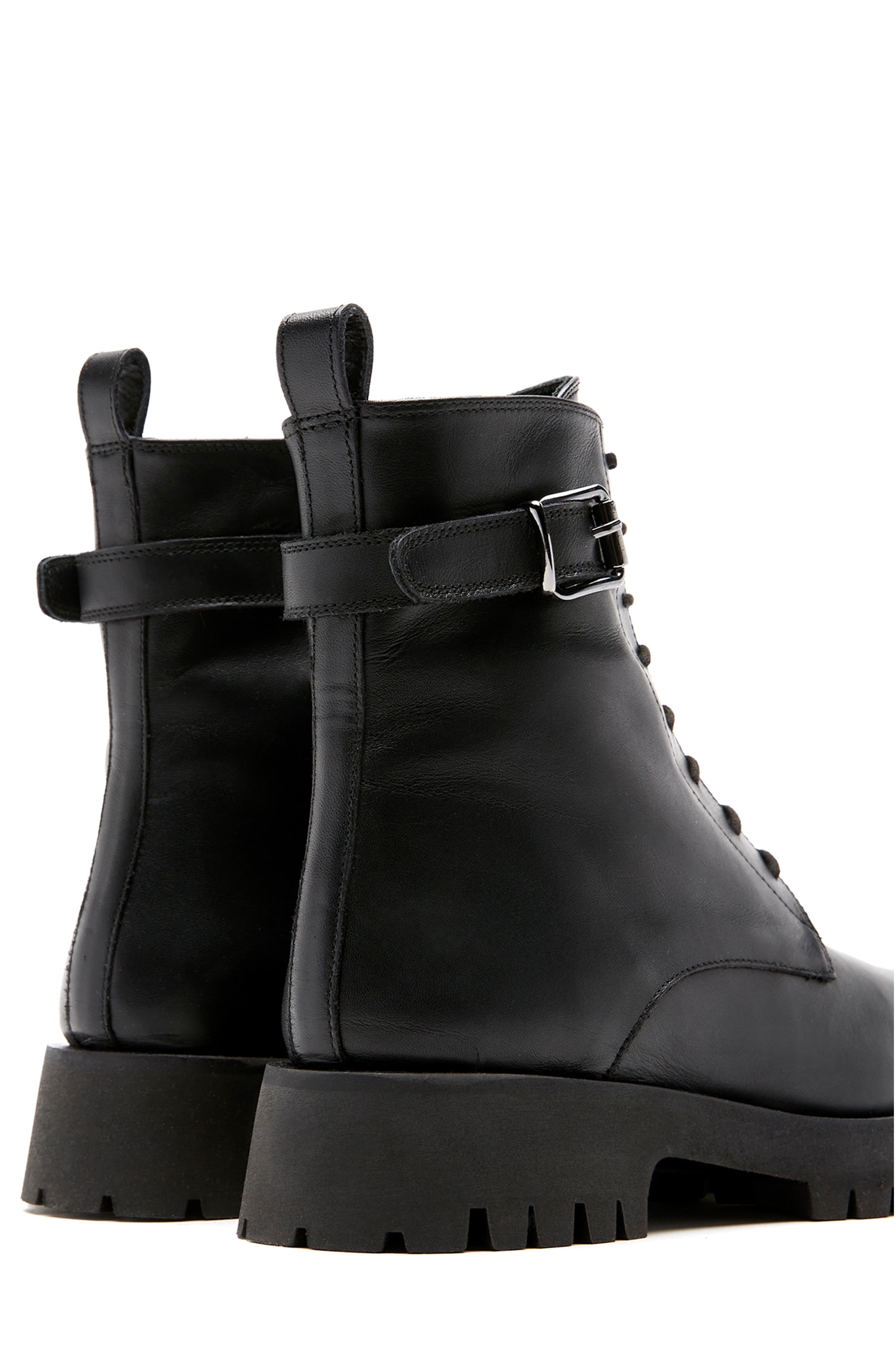La Canadienne Goldy City Dry<sup>™</sup> Waterproof Combat Boot, Alternate, color, Black Leather