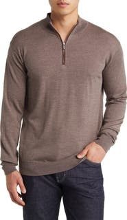 Peter Millar Autumn Crest Wool Blend Quarter Zip Pullover