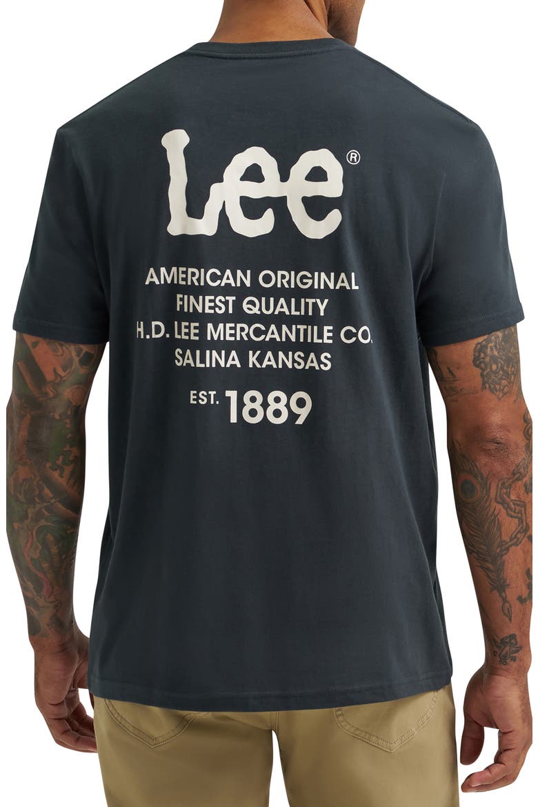 Logo Graphic T-Shirt, Alternate, color, WASHED BLACK
