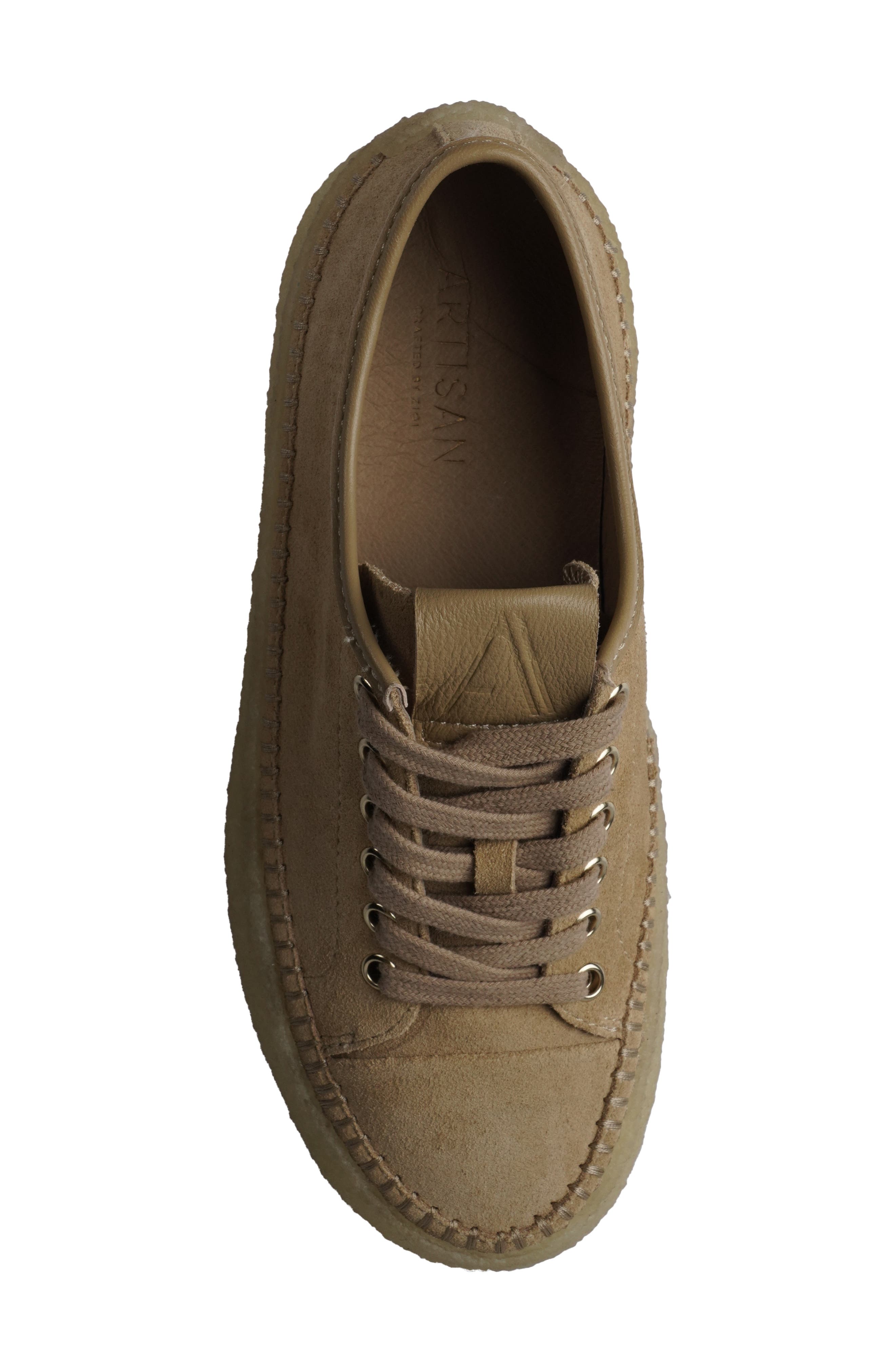 Clover Low Top Sneaker, Alternate, color, NATURAL SUEDE