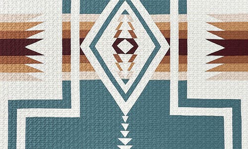 Pendleton Harding Pieced Cotton Quilt & Sham Set In Slate