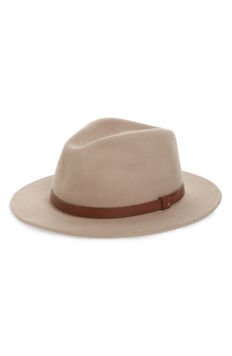 Brixton Messer Wool Fedora, Main, color, 