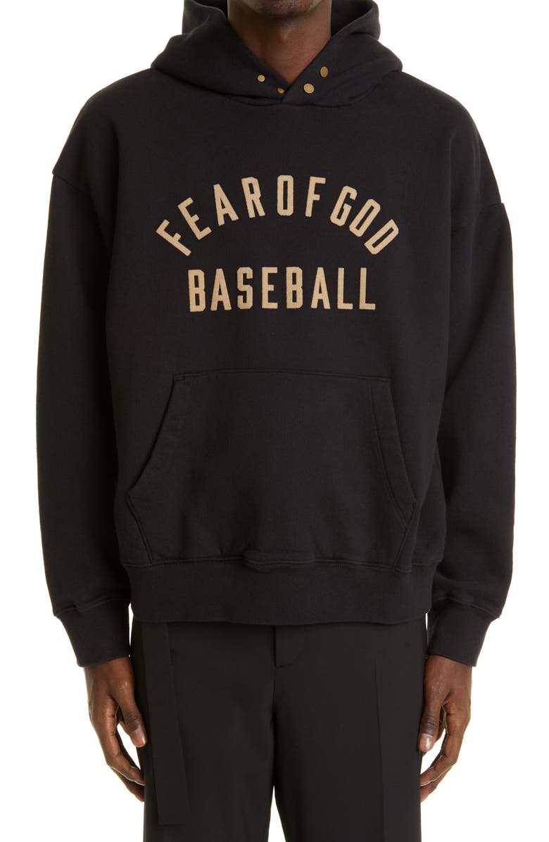 Fear of God Baseball Logo Hoodie, Main, color,