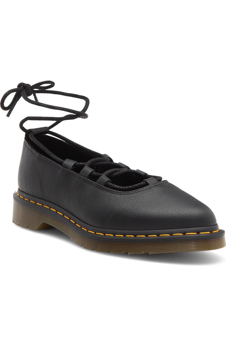 Dr. Martens Elphie II Pointed Toe Ballet Flat, Main, color, Black