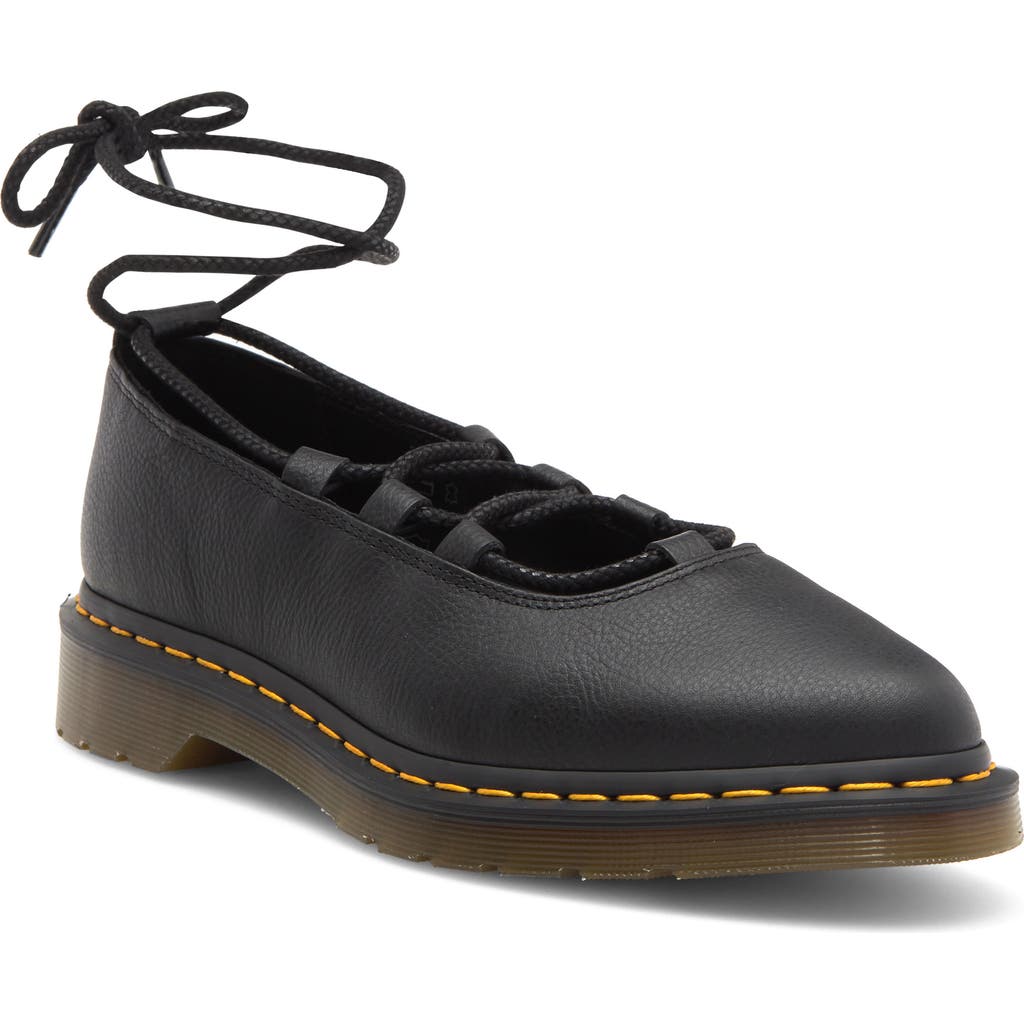 Dr. Martens' Dr. Martens Elphie Ii Pointed Toe Ballet Flat In Black