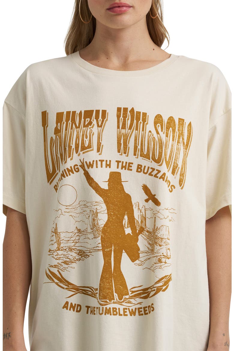 x Lainey Wilson Oversize Graphic T-Shirt, Alternate, color, WHITE