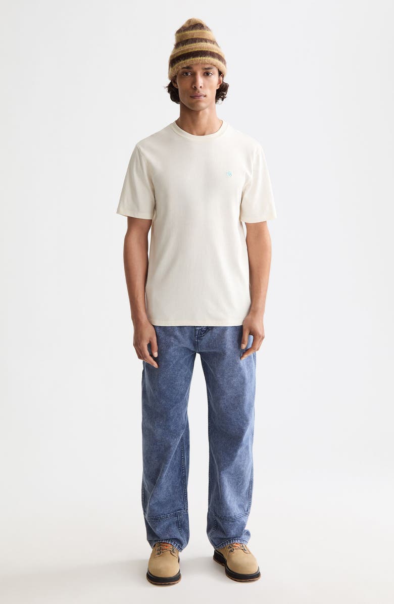 Scotch & Soda Embroidered Logo Organic Cotton Graphic T-Shirt, Alternate, color, Eggnog