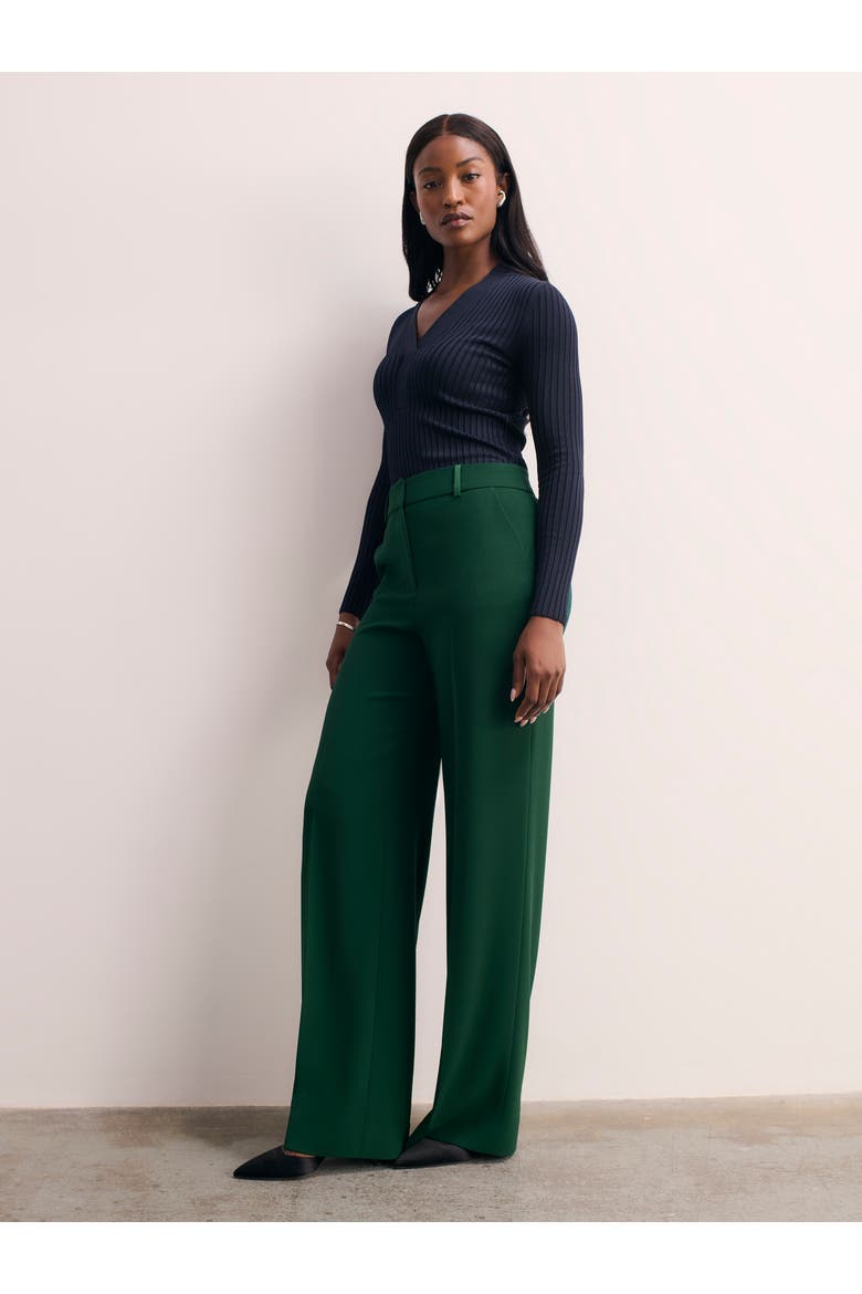 Adelaide Clever Crepe Pants, Alternate, color, Green