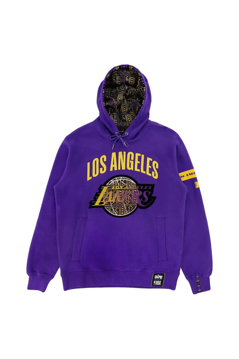Unisex NBA x Two Hype  Purple Los Angeles Lakers Culture & Hoops Heavyweight Pullover Hoodie, Alternate, color, Purple