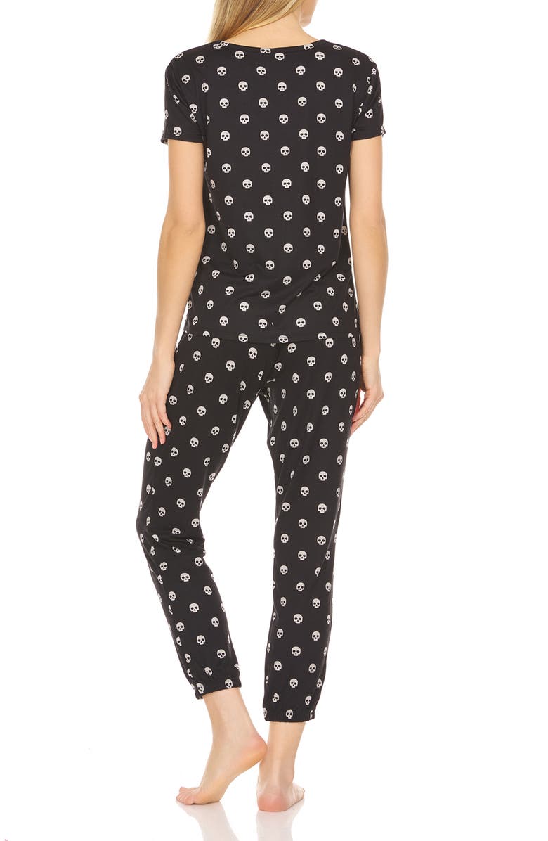 FN by Flora Nikrooz Elsa Print Jersey Pajamas, Alternate, color, 