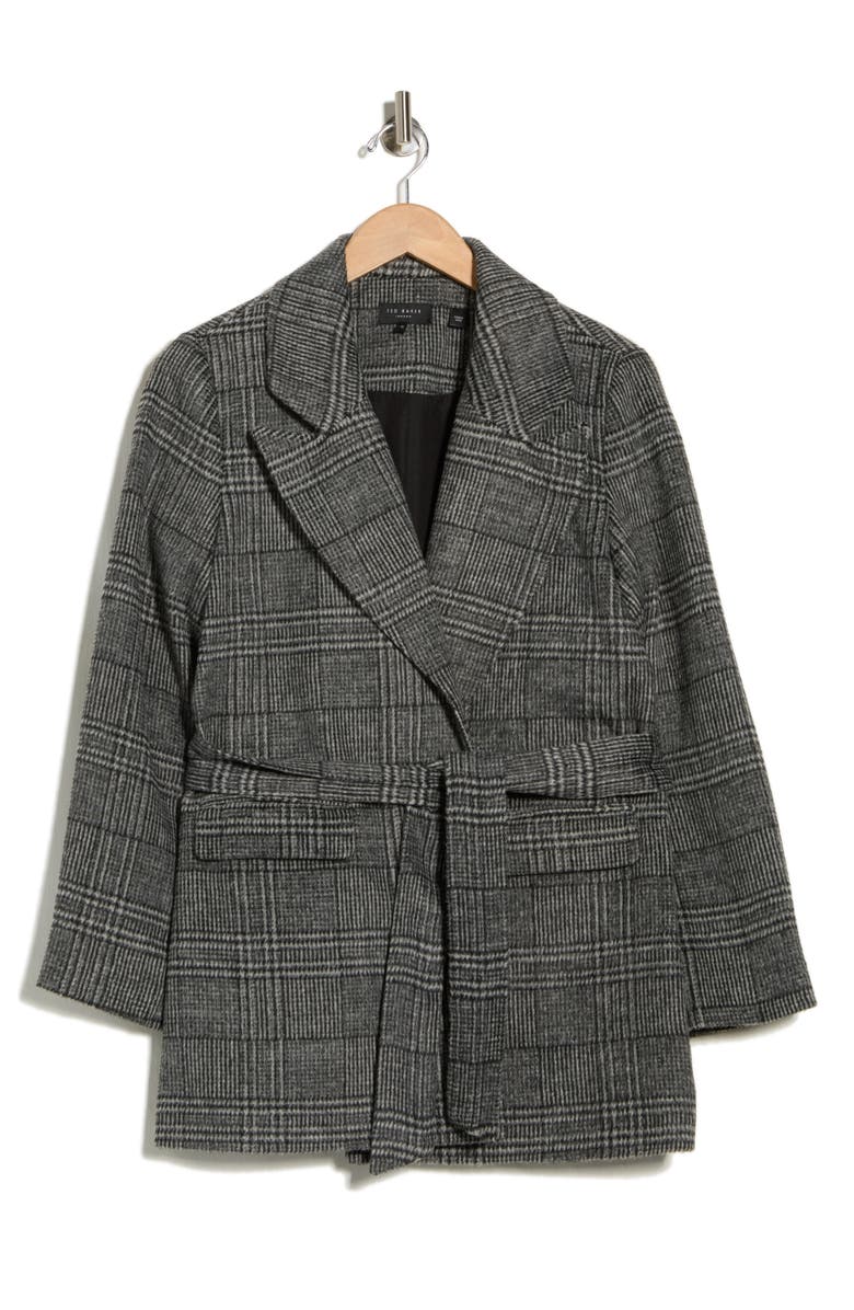 Ted Baker Lee Wrap Coat, Alternate, color, Rich Black