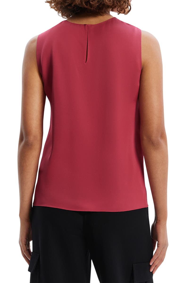 Theory Sleeveless Silk Blouse, Alternate, color, Deep Rose - Ugf