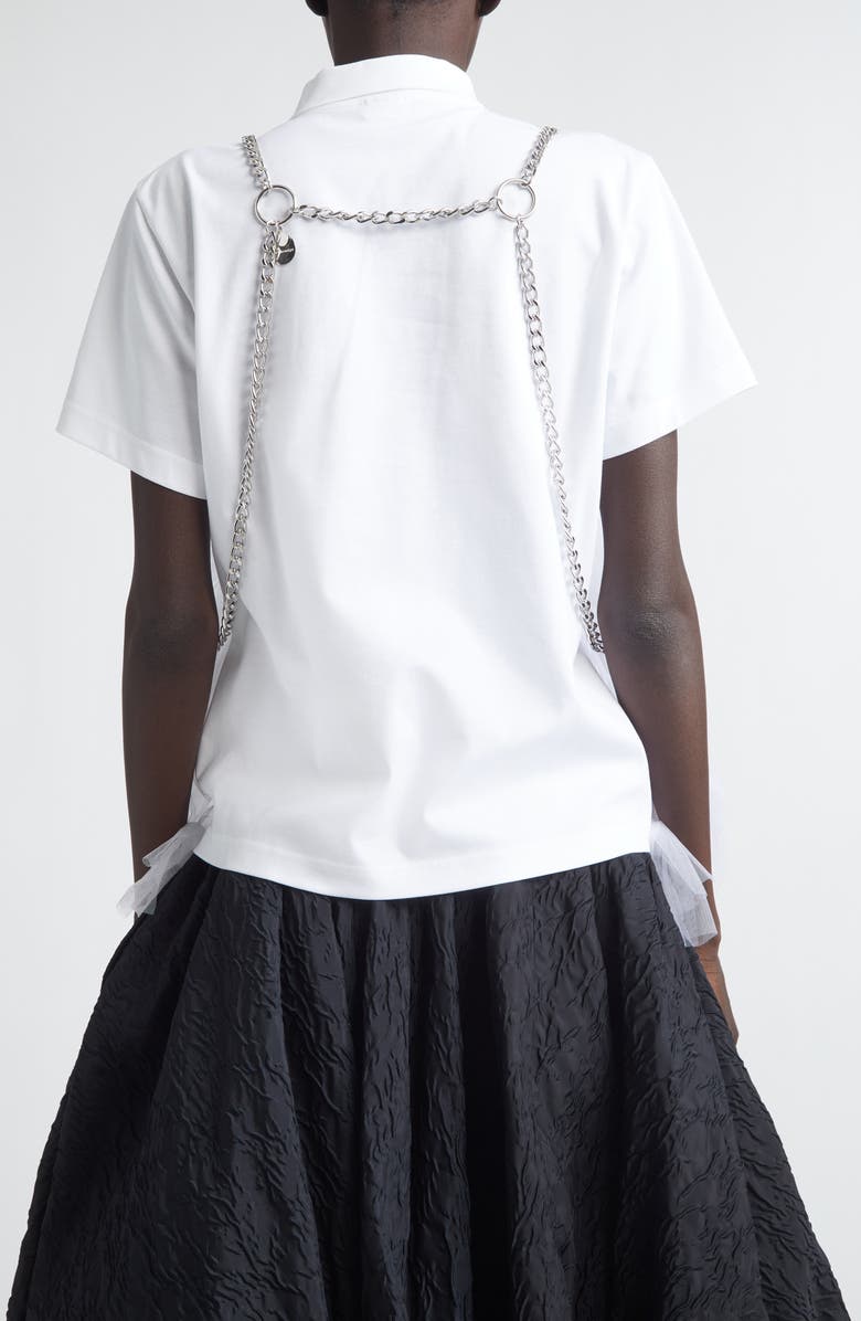 Noir Kei Ninomiya Safety Pin Chain Harness, Alternate, color, Silver