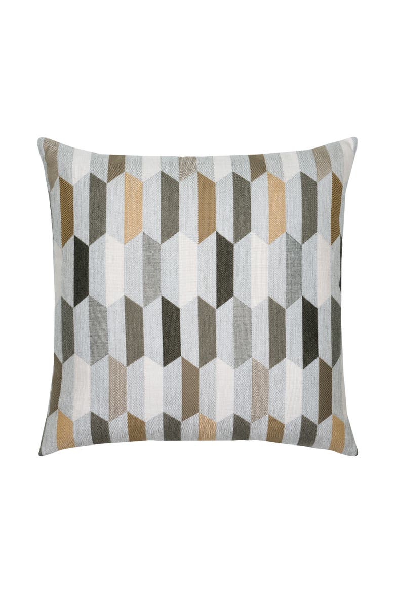 Chiseled Camel Jacquard Indoor & Outdoor Woven Accent Pillow, Alternate, color, Camel