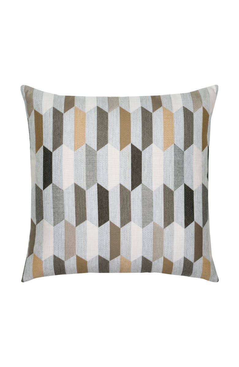 Elaine Smith Chiseled Camel Jacquard Indoor & Outdoor Woven Accent Pillow, Main, color, Camel