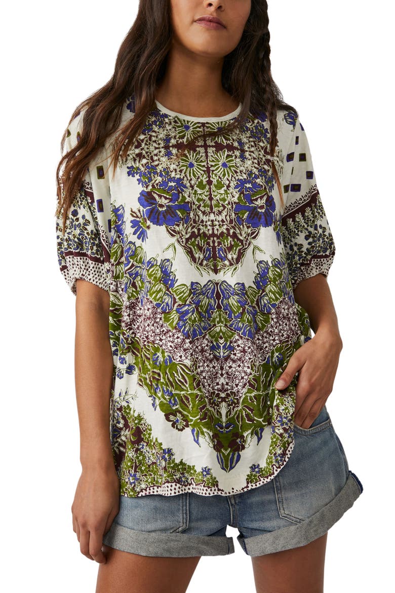 Luly Print Knit Top, Main, color, IVORY COMBO