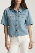 Mavi Jeans Dafne Denim Short Sleeve Button-Up