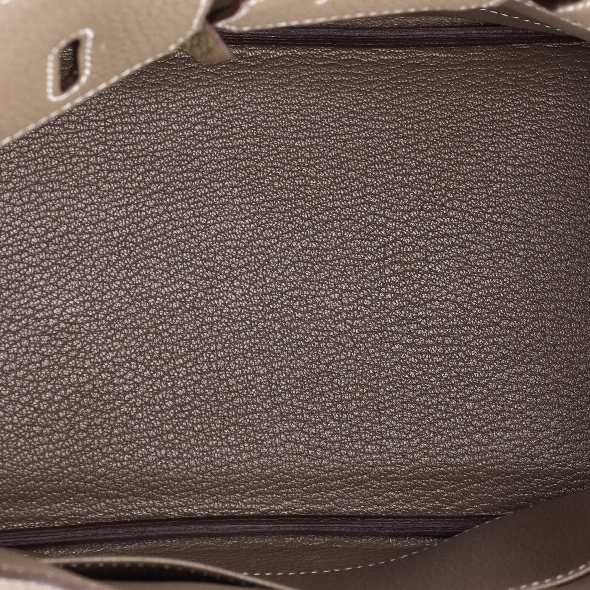 Pre-Owned Hermes Birkin Handbag Grey Togo with Palladium Hardware 25, Alternate, color, 