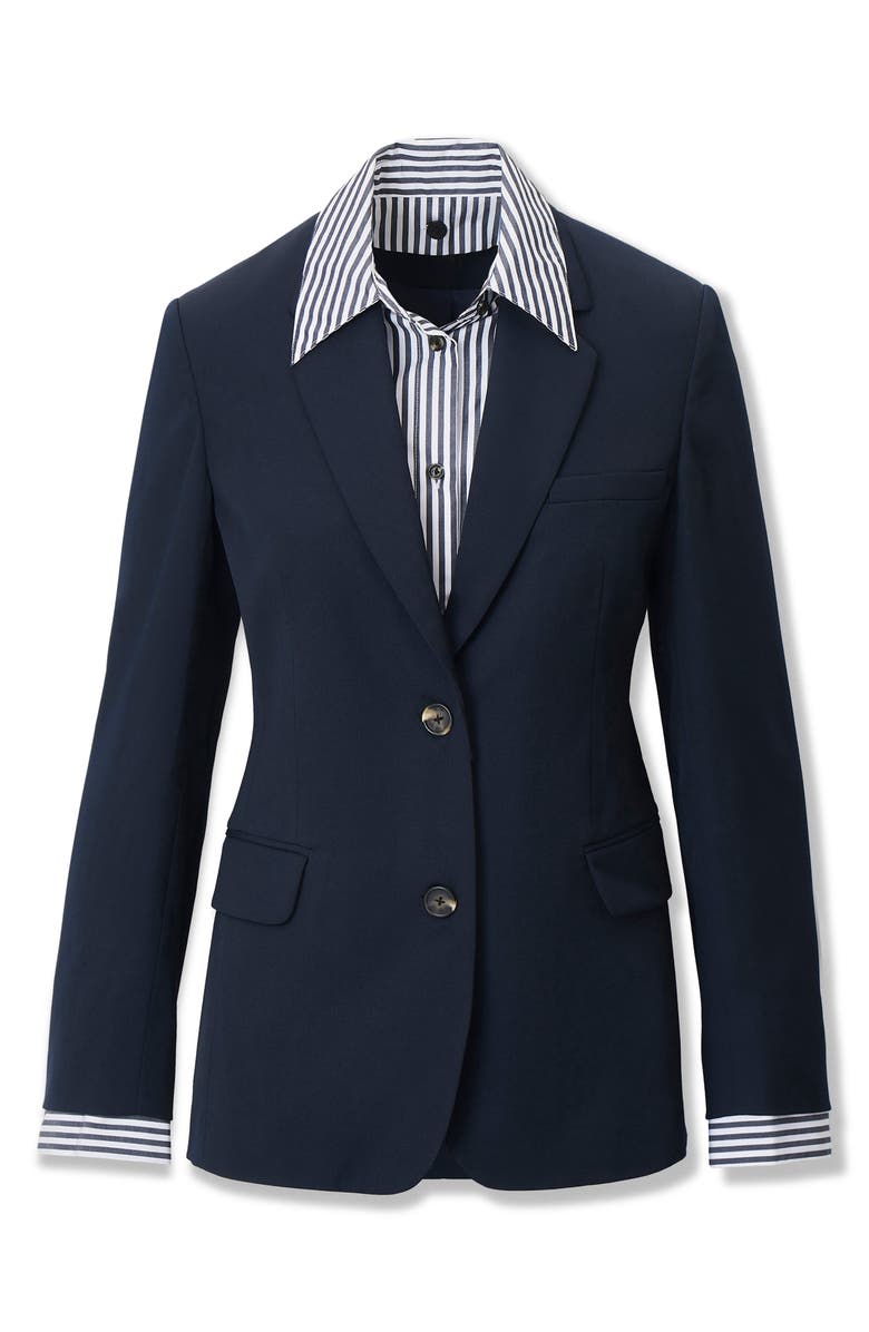 rag & bone Layered Wool Blazer, Alternate, color, Sal