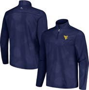 Tommy Bahama Men's Tommy Bahama Navy West Virginia Mountaineers Delray Frond IslandZone Half-Zip Jacket