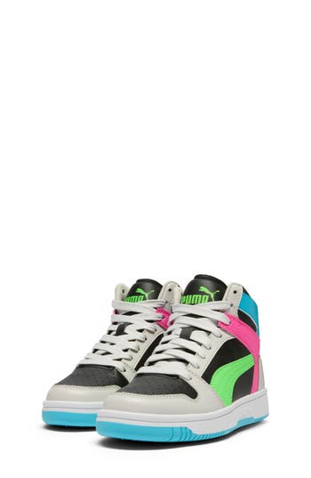 Puma Kids' Rebound Layup High Top Sneaker In Multi