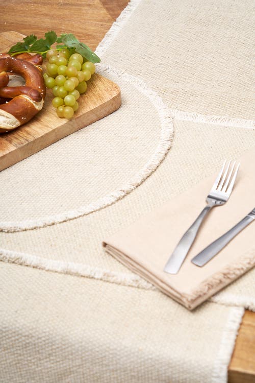 C & F Home C&f Home Fringed Sand Table Runner 14" X 72" In Nude