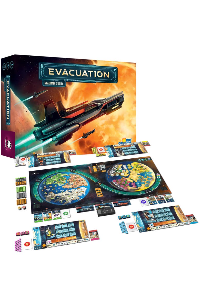 Rio Grande Games Evacuation Strategy Board Game, Ages 14+, Alternate, color, Multicolored