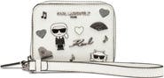 KARL LAGERFELD PARIS Jaqueline Small Wallet with Cate Pins